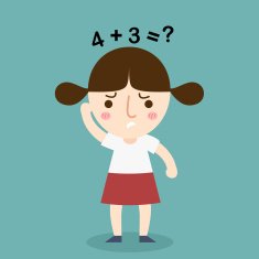 studying girl vector N2