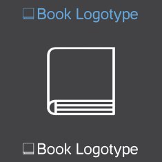 Vector icon of book school symbol book logo