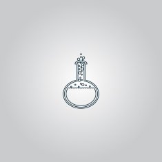 Vector Set of Chemistry bulb Icons
