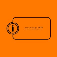 Stock Vector Linear icon information Flat design N2