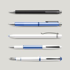 graceful blue pens set N3
