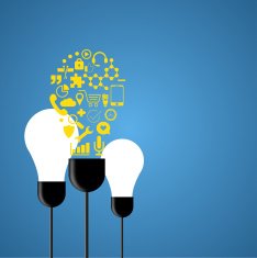 Vector modern light bulb background N4