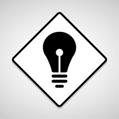 Vector lamp icon and sign Illustration EPS10