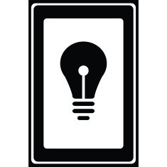 Vector lamp icon and sign Illustration EPS10 N3
