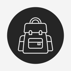 backpack line icon N33