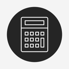 calculator line icon N10