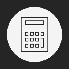 calculator line icon N11