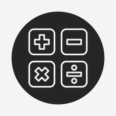 calculator line icon N13