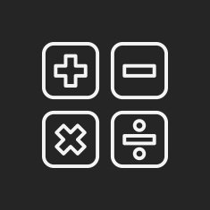 calculator line icon N14