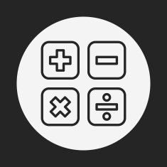 calculator line icon N15