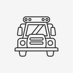 school bus line icon N7