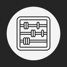 Abacus line icon N3