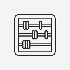 Abacus line icon N4