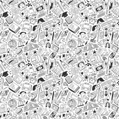 education - seamless pattern N2