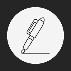 pen line icon N22