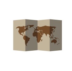 Wold Map fold