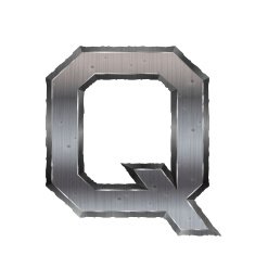 3d metal letter Q
