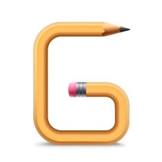 3d Yellow Pencil Alphabet G Free Image Download