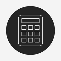 calculator line icon N17