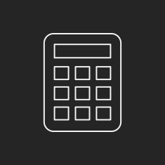 calculator line icon N18