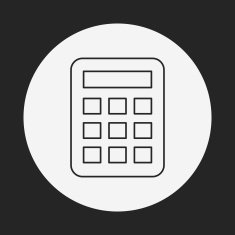calculator line icon N19