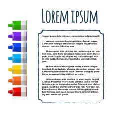 flyer place for your text tubes of paint