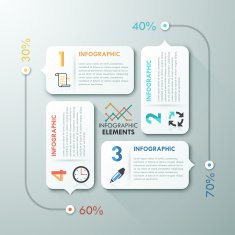 Modern infographic option banner N17