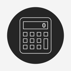 calculator line icon N21