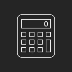 calculator line icon N22