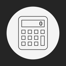 calculator line icon N23