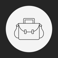 school bag line icon N5