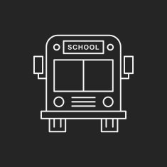 school bus line icon N9