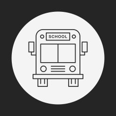 school bus line icon N10