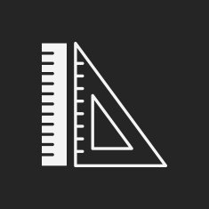 Triangle ruler icon N11