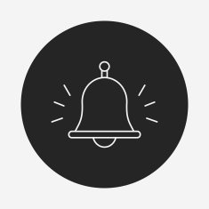 school bell line icon N2