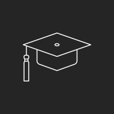 Graduation cap line icon N13