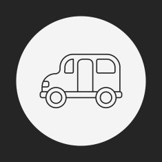 school bus line icon N13