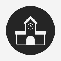 School Building Icon N20