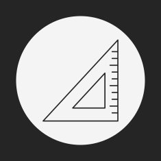 Triangle ruler line icon N18