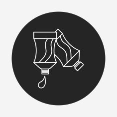 Pigment paint line icon N26
