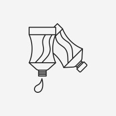 Pigment paint line icon N29