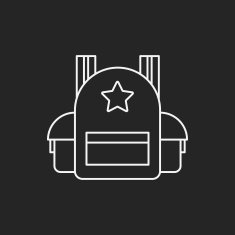 backpack line icon N36
