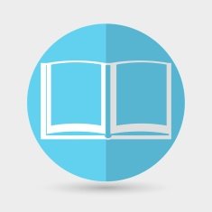 Book icon on a white background N2