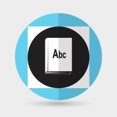 Book icon on a white background N7