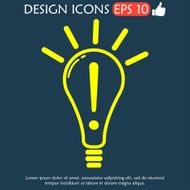 Creative Idea in Bulb Shape as Inspiration Concept Icon