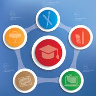 Education info graphic design clean vector N8