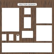 Vector blank paper template on a background N2