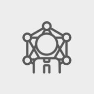 Testosterone molecule structure medical vector illustration