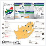 Republic Of South Africa Travel Guide Book Business Infographic