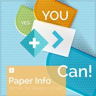 Flat design square banner with slogan N38